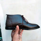 Coclate brown ankle shoes sku 7274