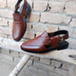 Brown millad leather Peshawari Chappal _sku 78