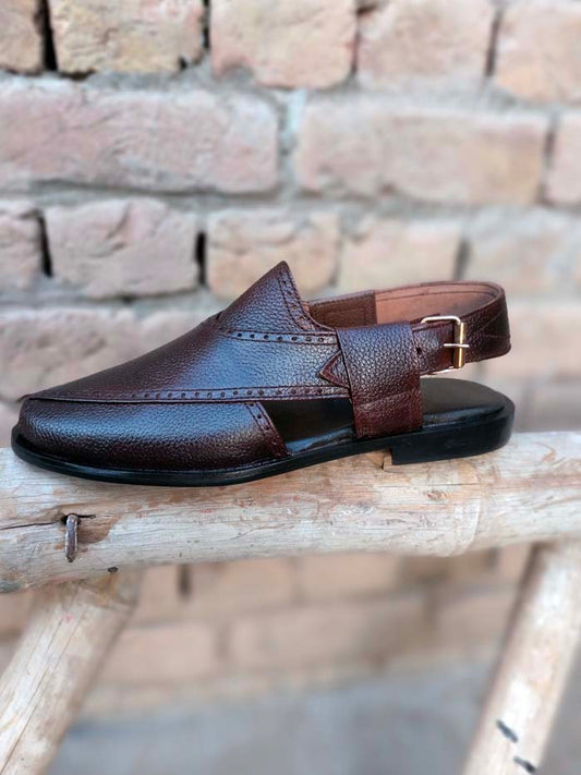 Brown Peshawari Chappal _sku 960