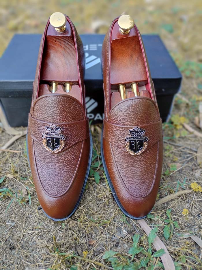 Brown Loafer Rubbur Sole– sp 097