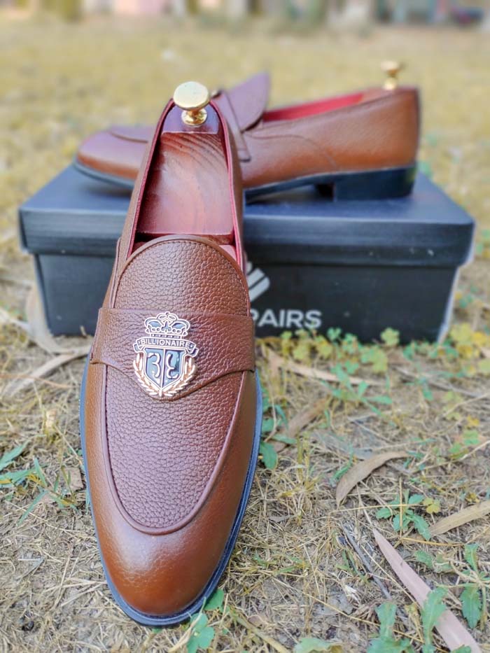 Brown Loafer Rubbur Sole– sp 097