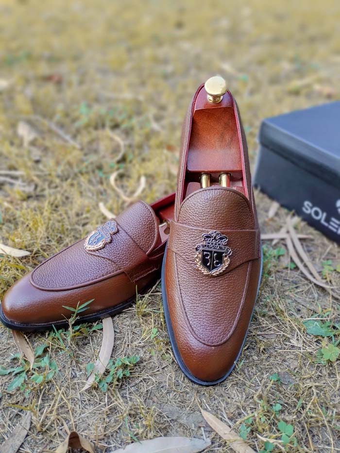 Brown Loafer Rubbur Sole– sp 097