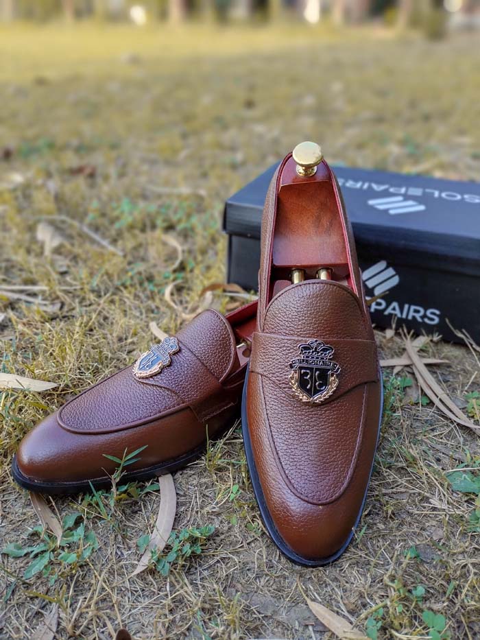 Brown Loafer Rubbur Sole– sp 097