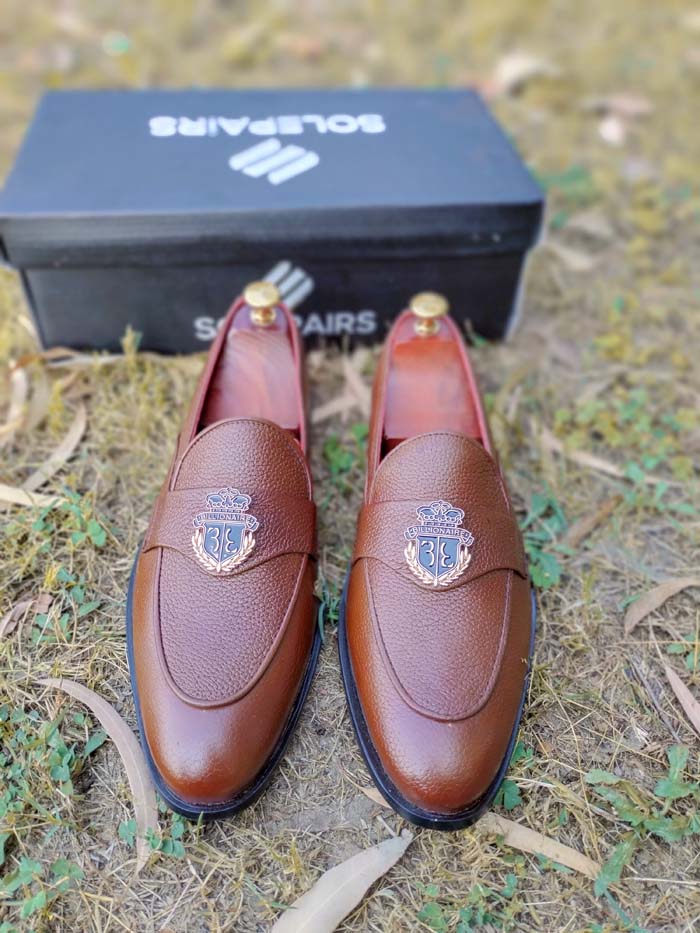 Brown Loafer Rubbur Sole– sp 097