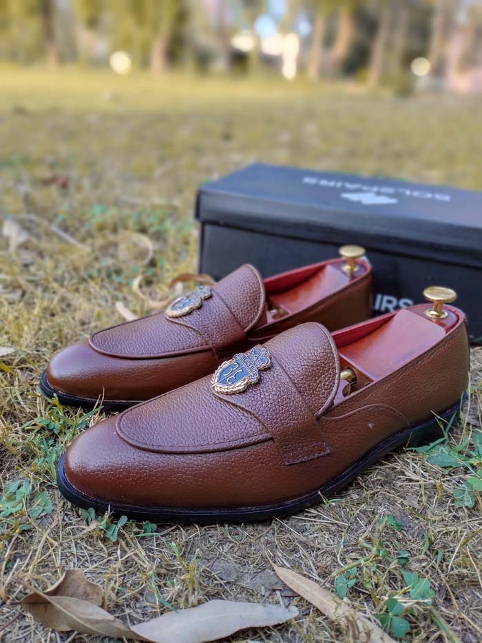 Brown Loafer Rubbur Sole– sp 097