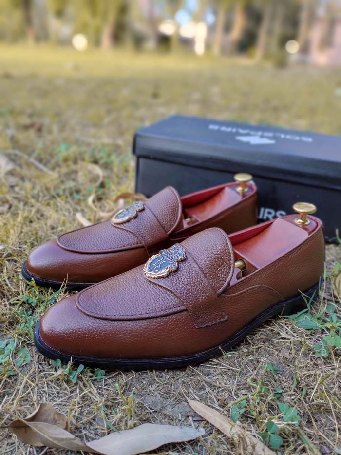 Brown Loafer Rubbur Sole– sp 097