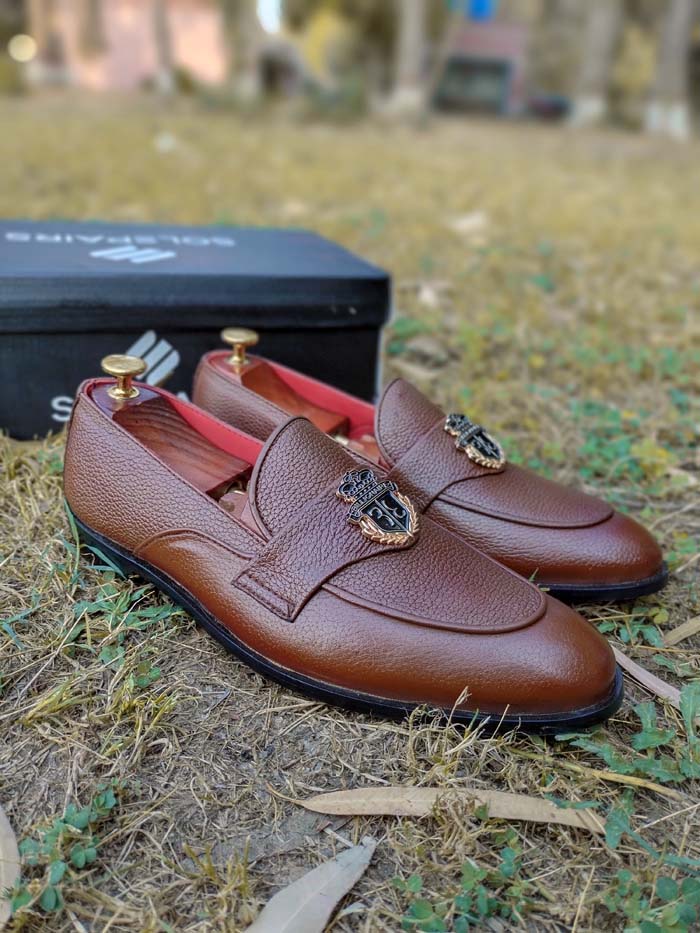 Brown Loafer Rubbur Sole– sp 097