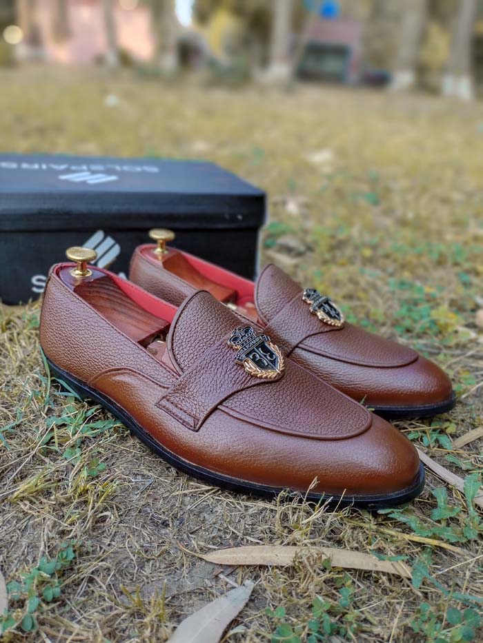 Brown Loafer Rubbur Sole– sp 097