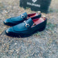 Black Milled Loafer shoes  -Sku 751