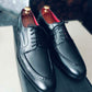 Black Laces Leather Shoes-Sku -Sku 027