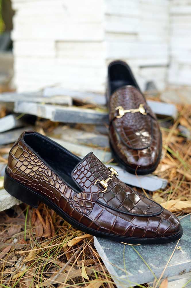 Crocodile 2025 leather shoe