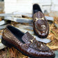 Croc Leather Shoes - Sku 032